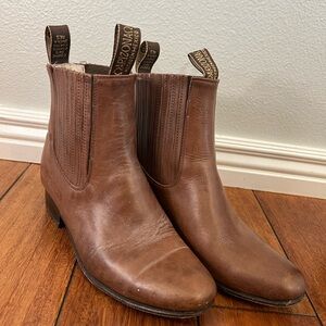 Vintage Brown Arizona Botines-Boots
